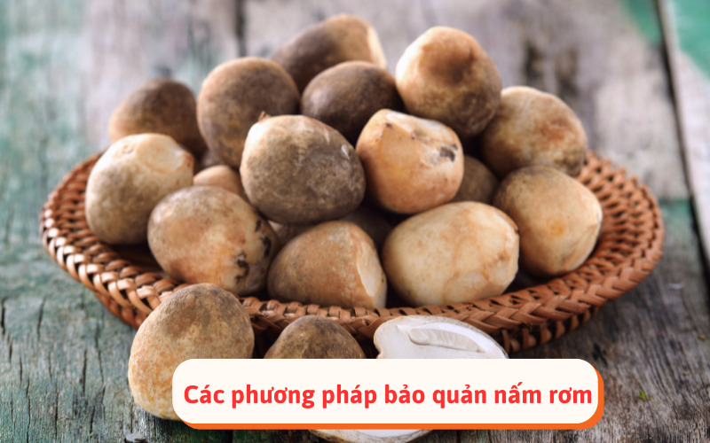 Các phương pháp bảo quản nấm rơm