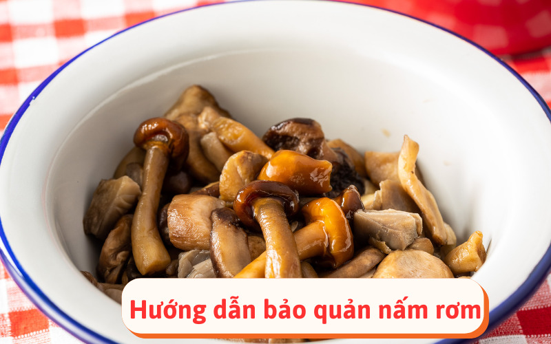 Hướng dẫn chi tiết từng bước cách bảo quản nấm rơm