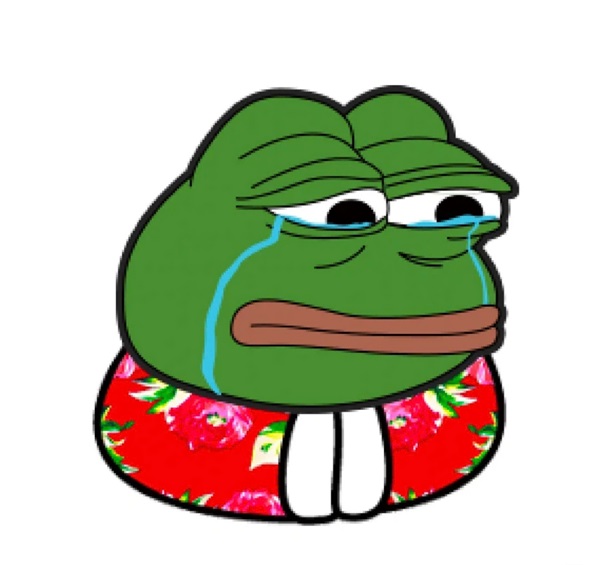 meme frog sad​ 13