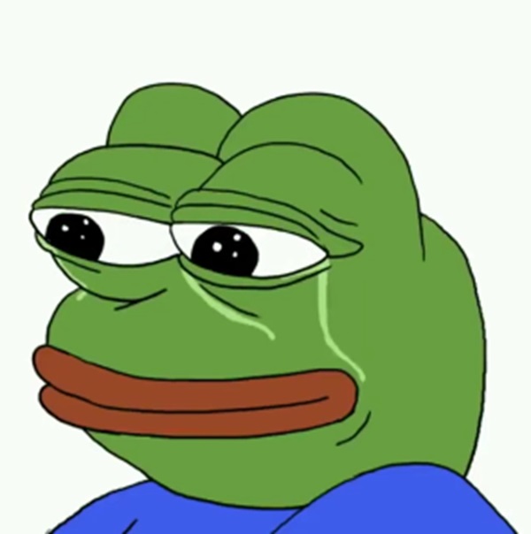 meme frog sad​ 19