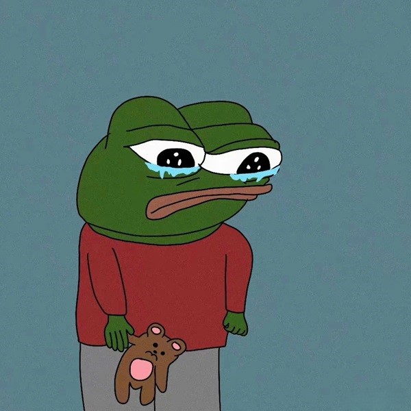 meme frog sad​ 6