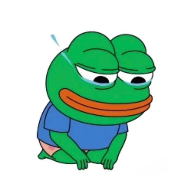 meme frog sad​ 9