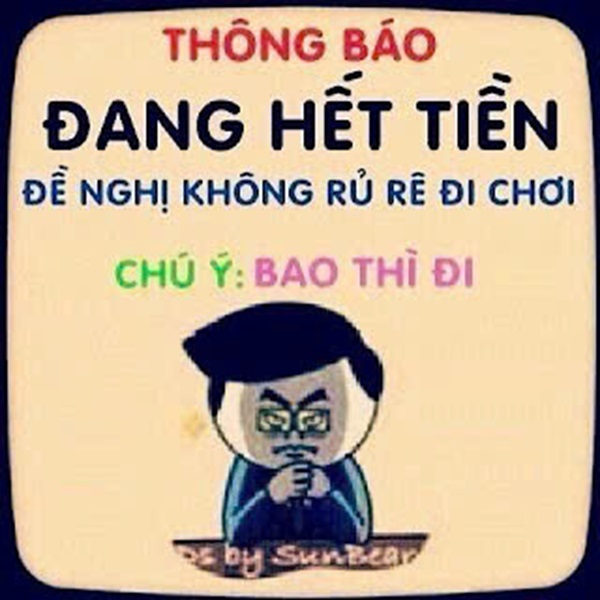 meme hết tiền 25