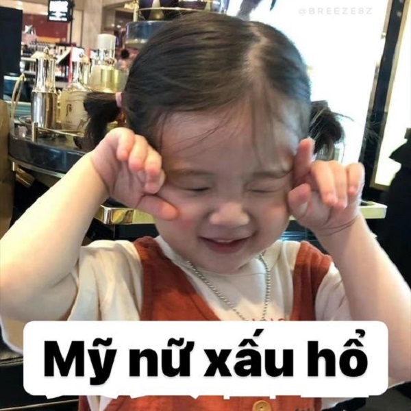 ngại ngùng meme chữ 7