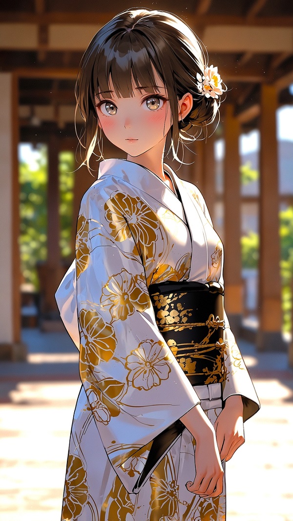 anime kimono đơn giản​