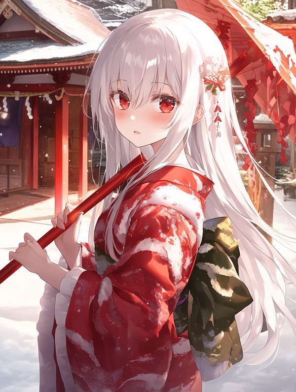 hình anime mặc kimono​